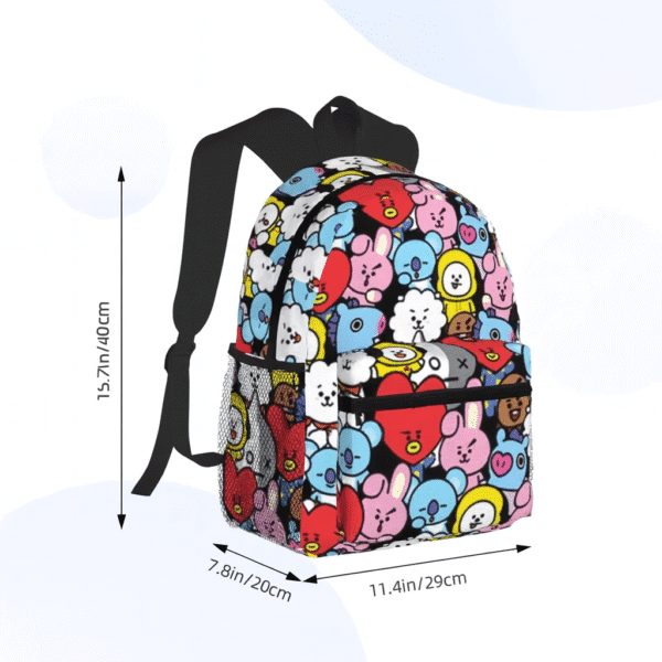 Sac à dos BT21 – Étudiant & Voyage | K-pop BTS Line Friends – Image 5