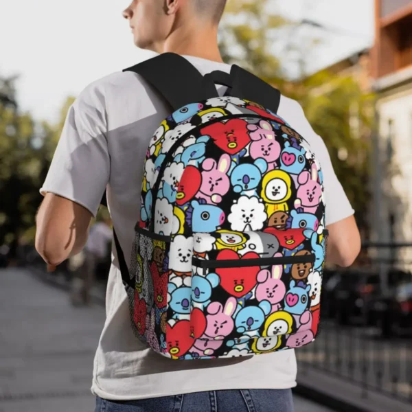 Sac à dos BT21 – Étudiant & Voyage | K-pop BTS Line Friends – Image 2