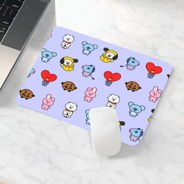 Tapis de souris BTS K-pop – Gaming & Bureau, antidérapant
